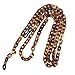 Sopaila Retro Tortoise Pattern Acrylic Eyeglass Chain Holder Necklace Sunglasses Strap Cords,tortoise