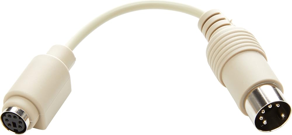 C2G 81499 15CM PS/2 Female to AT Male Keyboard Adapter Cable 6 Inch