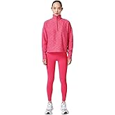Sweaty Betty womens Rest Up Half Zip Pullover/Tulip Red