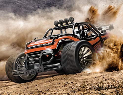 XINBAOHONG RC Car 1:16 Scale Electric Off Road Vehicle 2.4GHz Radio Remote Control Car 2W High Speed Racing Monster Truck Hobby Rock Crawler Toy (Orange)