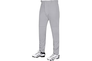 Penveer Full Length Men's Baseball Pants, Open Bottom, Loose Fit Adult Baseball Pants with Adjustable Length