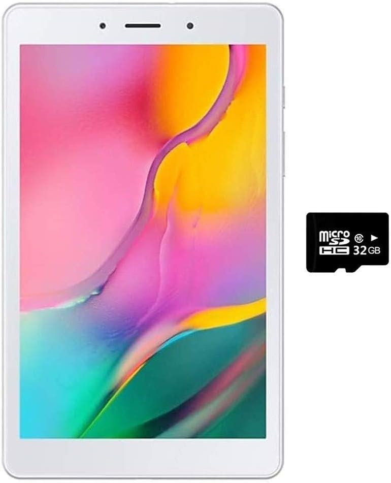 Samsung Galaxy Tab A 8.0" (2019, WiFi Only) 32GB, 5100mAh All Day Battery, Dual Speaker, SM-T290, International Model (32GB + 32GB SD Bundle, Silver)
