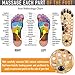 Acupressure Massage Slippers with Earth Stone, Therapeutic Reflexology Sandals for Foot Acupoint Massage Shiatsu Arch Pain Relief, Fit 10 Men / 11.5 Women Feet Size