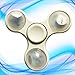 Fidget Hand Spinner With LED LIGHT with 7 colors Brand New Tri Spinner Prime Toy With Color Changing Shining Premium Anxiety Toy Helps Focus For Kids And Adults Stress Reducer (New white)