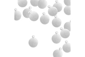 ImpressArt - Premium Metal Stamping Blanks for Metal Stamping and Jewelry Making (24 Pack) (3/8" Circle Tag, Aluminum)