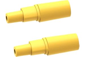 BabyValley Upgrade Backflow Adapter Compatible with Spectra S1/S2, Spectra 9, 9Plus Flange Adapter Connectors for Medela Breastshield Swing, Harmony Flange and Spectra Backflow Protector (Yellow 2pc)