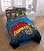 Marvel Superheroes Twin/Full Comforter - Super Soft Kids Reversible Bedding features Captain America and Iron Man - Fade Resistant Polyester Microfiber Fill (Official Marvel Product)
