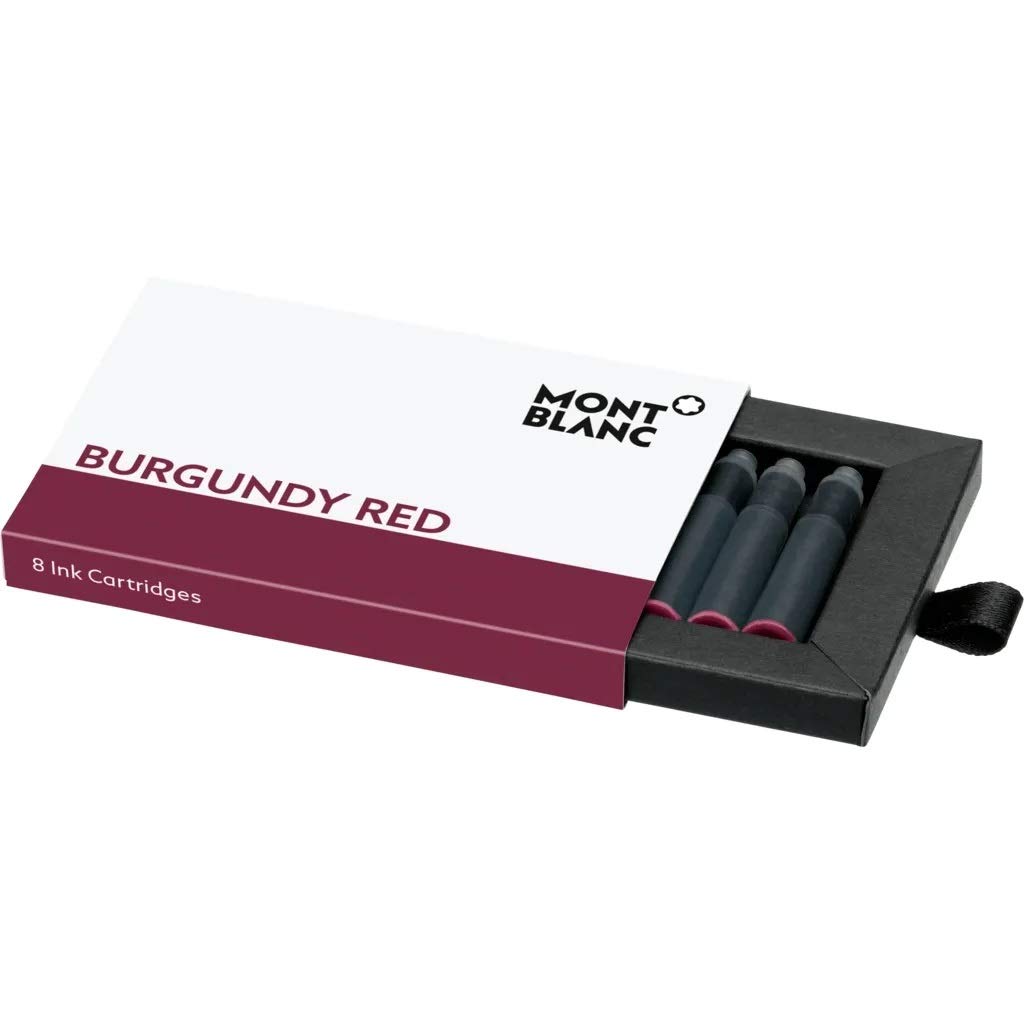 Montblanc INK CART BURGUNDY RED 1PACK=8CART PF BRAND