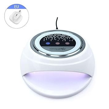Oddity Nageltrockner Nagellack-Polymerisationslampe, 60W LED UV-Nagellampe mit 3 Timer-Einstellung 30/60 / 99s Automatischer 