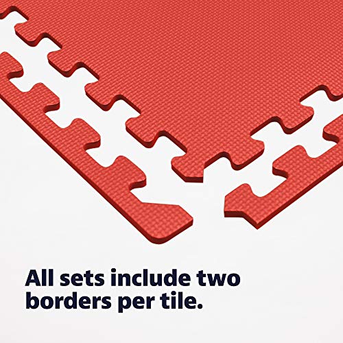 We Sell Mats Multipurpose Exercise Floor Mat with EVA Foam, Interlocking Tiles, Anti-Fatigue, for Home or Gym, 80 Square Feet (20 Tiles), 24 x 24 x 3/8 Inches, Multi-Color - Thumbnail 7