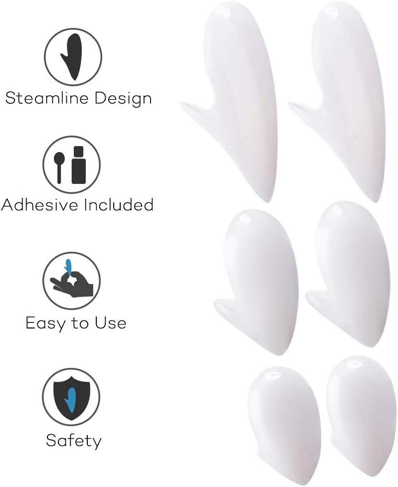 COTEY Halloween Vampire Teeth with Adhesive - Retractable Vampire Fangs for Kids and Adults, Halloween Costume Novelty & Monster Teeth, Easy to Apply and Remove