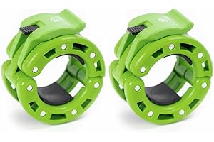 IRON BULL STRENGTH Olympic Barbell Clamps (Pair) – Locking 2" Olympic Size Weight Collars - Quick Release Collar Clips – Bar Clamps Great for Weight Lifting, Olympic Lifts and Strength Training