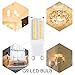 JandCase G9 Led Light Bulb5W, 40W Equivalent, 400LM, Soft White 3000K, G9 Base, Led Halogen Replacement Bulbs for Home Lighting, Ceiling Fan, Chandelier, Bedroom, Not Dimmable, 5 Pack