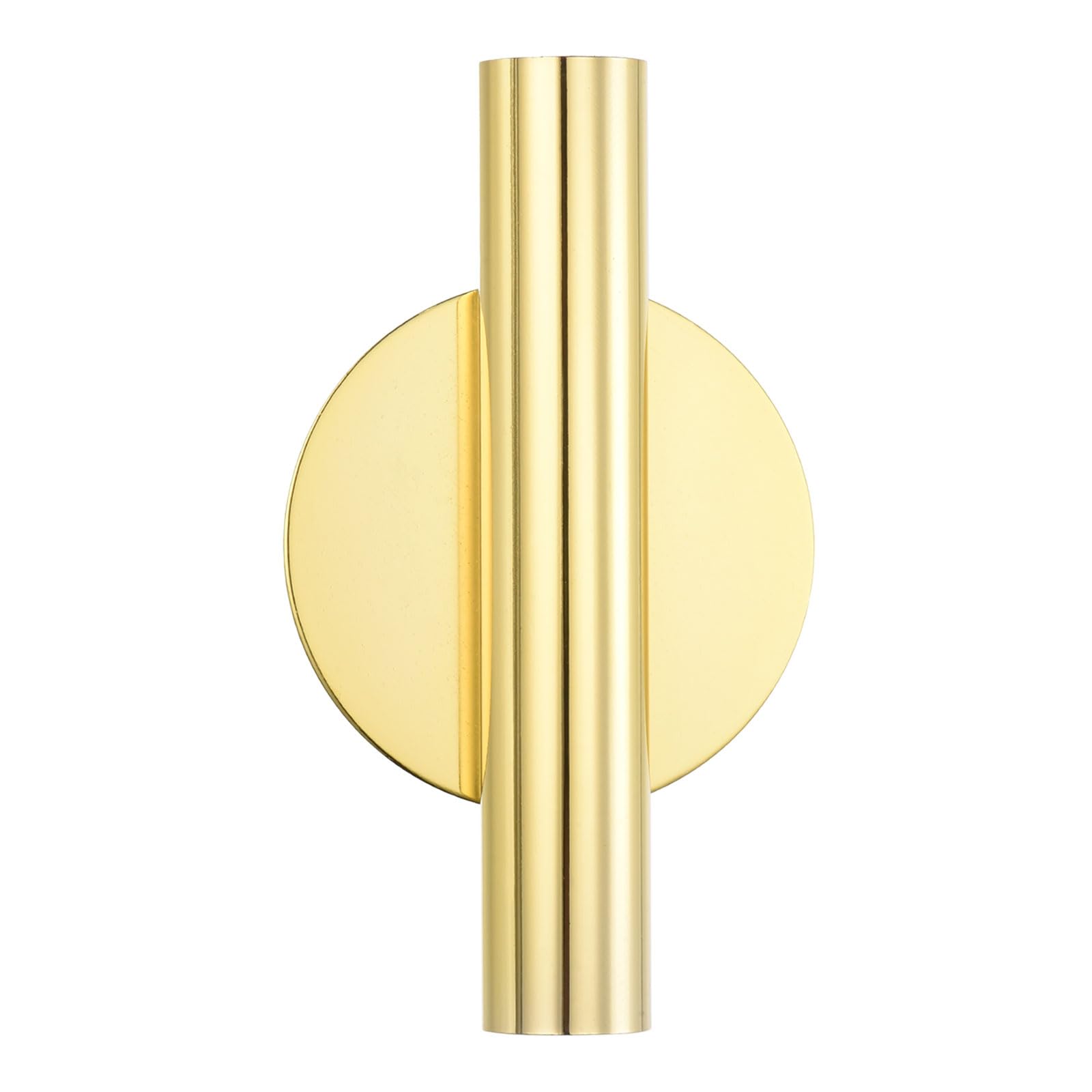 PATIKIL Wall Flower Vase Tube, Metal Floral Tubes Wall-Mounted Flower Tube Dried Flower Vase Racks for Flower Display Decoration, Gold Tone