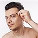 QHP Best Tweezer Stainless Steel Ultra Comfortable Hair Eyebrows Removal Personal Care for Facial Hair with Silicon Grip Remove Body Nose and Ear Ingrown Hairs for Women Men Beauty Care and First Aid