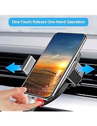 Soporte inalámbrico para cargador de automóvil, carga rápida de 7.5W   10W Qi, tablero de instrumentos de auto sujeción y soporte para teléfono con ventilación, compatible con Samsung Galaxy S10   S9   S9 +   S8   S8 +   S7   S6 Edge   Note 9 8 iPhone Xs