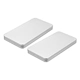 uxcell Metal Tin Box Containers, 2Pcs 6.7x3.5x0.6