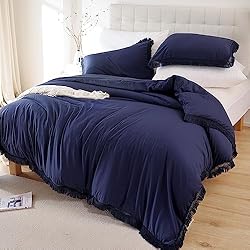 Smoofy Navy Blue Comforter Set Twin Size, Boho