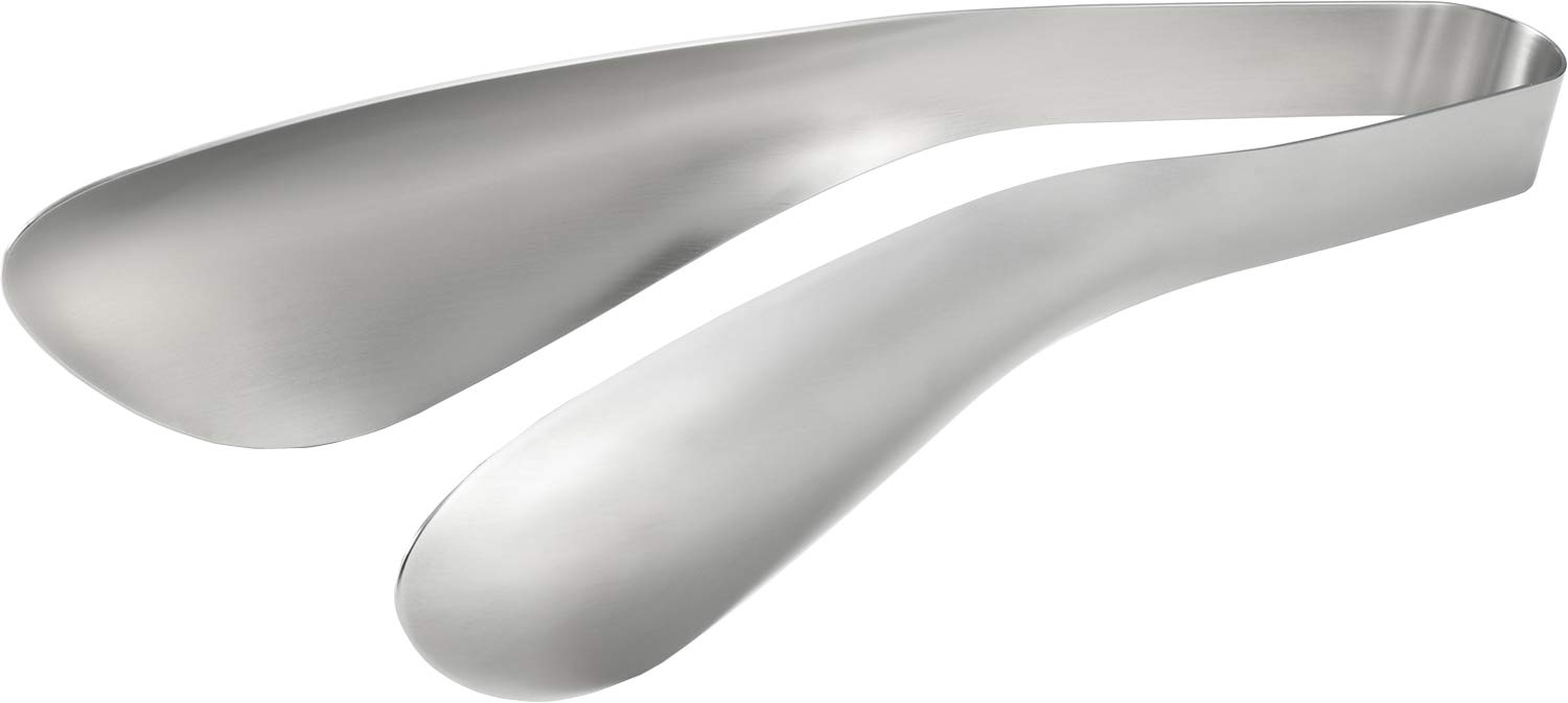 Yoshikawa- Aikata Large Volume Scooping Tongs, 18-8 Stainless Steel, 25.6cm x 6cm, Made in Japan