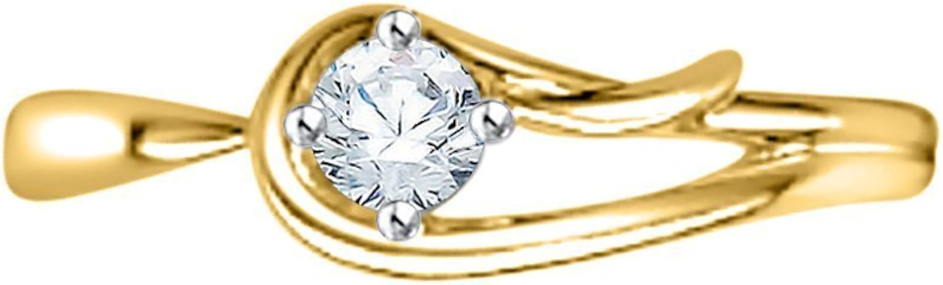 Diamond Fashion Ring in 14K Yellow Gold (1/6 cttw) (IColor, SI3I1