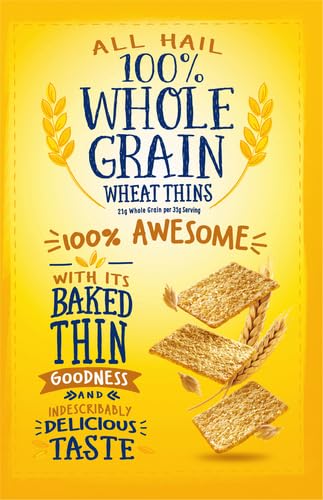 WHEAT THINS ORIGINAL SNACKS, WHOLE GRAIN WHEAT CRACKERS, SNACK CRACKERS, 8.5 OZ