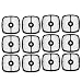 Savior 12pcs A226001410 Air Filter for Echo SRM225 Air Filter PE200 PE225 PE230 PE231 SRM210 SRM211 SRM265 SHC211 SHC225 Trimmer Blower Mantis 130310-54130