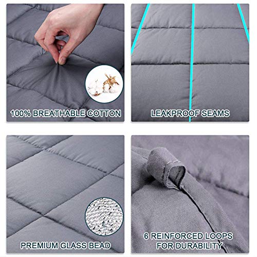 Secura Everyday Luxury Premium Adult Weighted Blanket & Removable Green