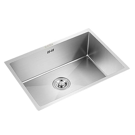 Scslt Large Kitchen Sink Stainless Steel Single Bowl Deep Laundry