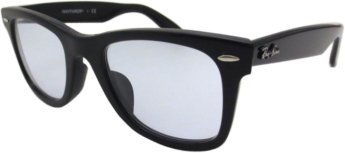 Amazon Co Jp レイバン サングラス Rx5121f 00 50サイズ ウエィファーラー ライトブルー ライトカラーレンズセット Rayban メガネフレーム 紫外線カット ラウンド 丸メガネ 黒縁 Ray Ban Light Colors 薄い色 服 ファッション小物