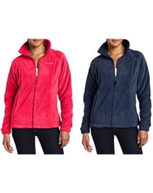 6439 Benton Springs Full-Zip Jacket XS 1 Bright Rose + 1 Columbia Navy