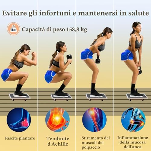 Professional Wooden Balance Board, Non-Slip Balance Board of Adult Balance Trainer, Physical Therapy Balance Edge, Non-Slip Roller, Core Strength, Stability