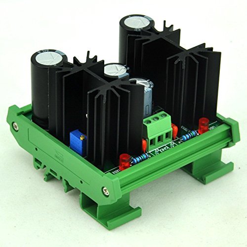 Electronics-salon DIN Rail Mount Step-down Positive/Negative 1.25~37V DC Adjustable Voltage Regulator Module - Thumbnail 3