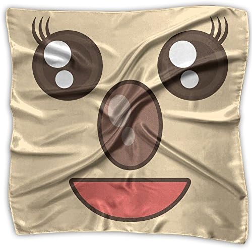 Koala Clipart Scarf Women's Square Scarf 100%Polyester Soft Silk Lightweight Floral