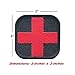 Medic First Aid Morale Patch - Stitch / Embroidered - Perfect for IFAK Rip Away Pouch, EMT, EMS, Trauma, Medical, Paramedic First Response Rescue Kit - Tactical, Combat, Emergency (OD Green-RED)