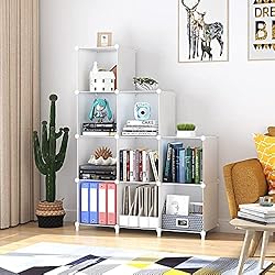 FUNLAX Cube Storage Shelf, 9 Storage Cubes Closet