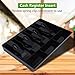 Cash Tray, Cash Register Money Drawer Insert Tray Replacement 4 Bills 3 Coins Money Storage Box Used for Store Bank Supermarket Home(Black)