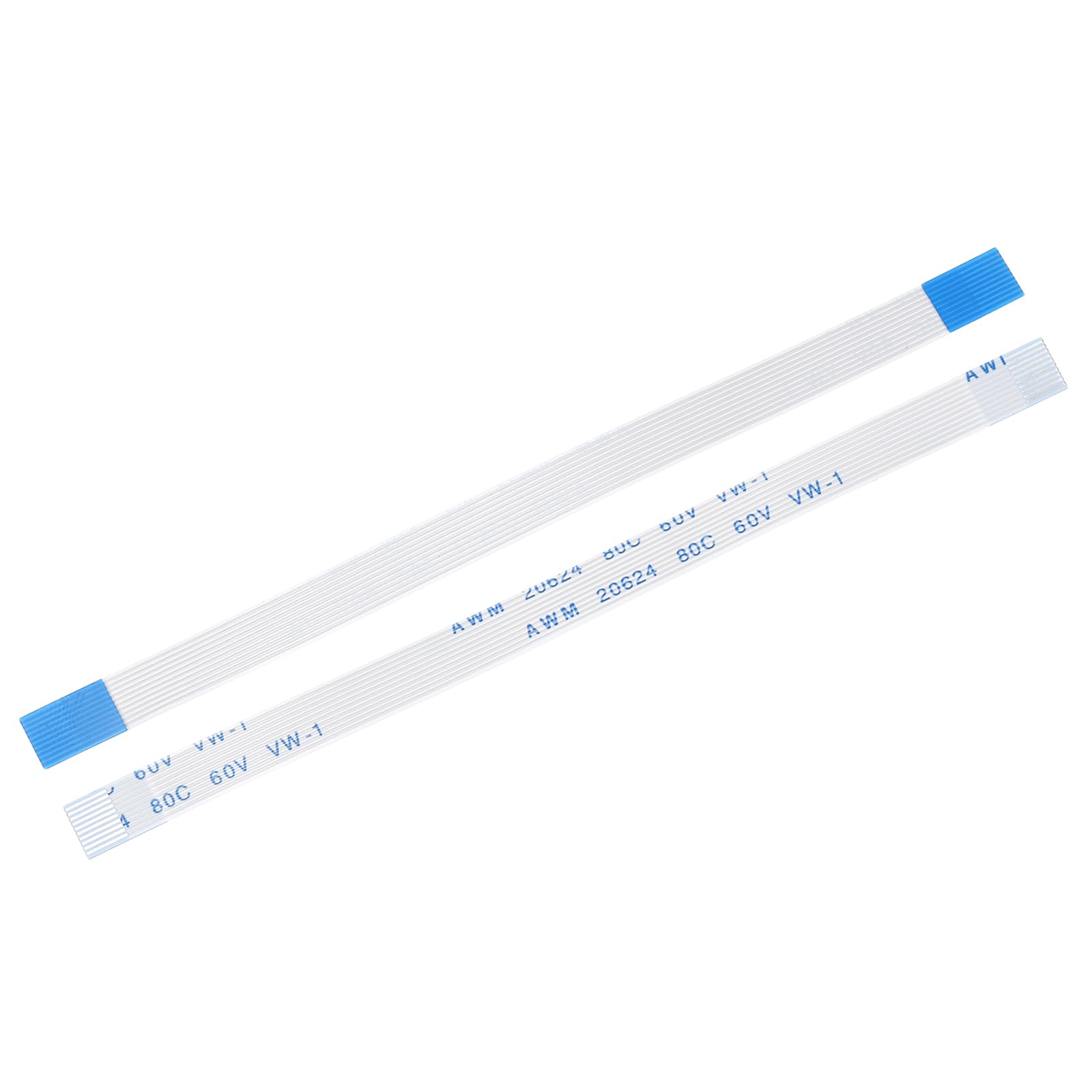 Photo 1 of uxcell Flexible Flat Cable, 10 Pins 0.5mm Pitch 100mm FPC FFC Flexible Ribbon Cable for LCD TV Car Audio DVD Player Laptop 5Pcs (A Type)