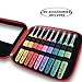 Crochet Hook Organizer Case Without Hooks, Storage Organization Zipper Bag Holder for Ergonomic Light Up Crochet Hooks, Needles and Accessories - Easy to Carry, Red (No Accessories Included)