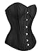 Camellias Taffeta Double Steel Boned Waist Training Corset Heavy Duty Waist Shaper