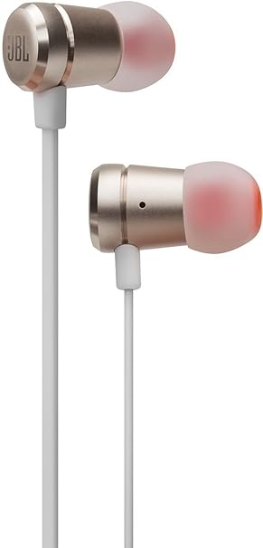 JBL T290 In-Ear Kopfhörer Ohrhörer Hochwertige Aluminium-Ausführung mit 1-Tasten-Fernbedienung und Mikrofon Kompatibel mit Ap