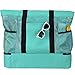 Tingueli Beach Tote Bag For Women with Soft Cooler and Top Zipper — Extra Large Beach Bag, Mesh Tote Bag or Pool Bag [Aquamarine]