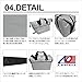 AO Coolers Sportsman Vinyl Soft Cooler with High-Density Insulation, Silver, 12-Can