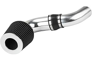 ZonCar Cold Air Intake System High Flow Inlet for Chevy S10 4.3L V6 1996-2004 Black