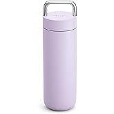 Fellow 20 oz Carter Carry Water Bottle - Leak-Proof Lid, Vacuum Insulated Stainless Steel Tumbler, Keeps Heat for 12 Hours/Stays Cold for 24 Hours, Stainless Steel Handle,Dishwasher Safe,Peri Twinkle