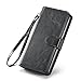 Joopapa Galaxy Note 8 Case, Note 8 Pu Leather Magnetic Wallet Flip Cover Case with ID&Credit Card Holder Slot Built-in 9 Card Slots & Wrist Strap for Samsung Galaxy Note 8 (Black)