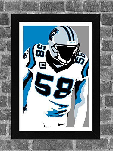 Carolina Panthers Thomas Davis Portrait Sports Print Art 11x17