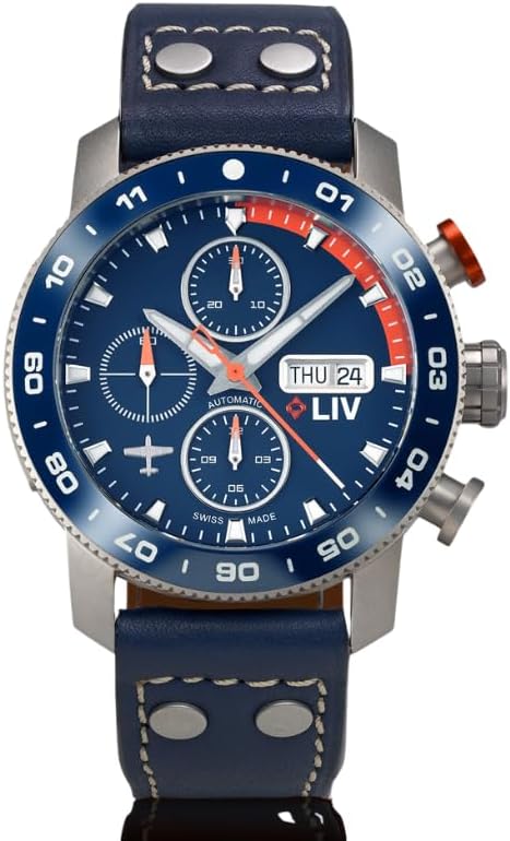 Amazon.com: LIV GX-AC - Dual Lume, Swiss Automatic Chronograph
