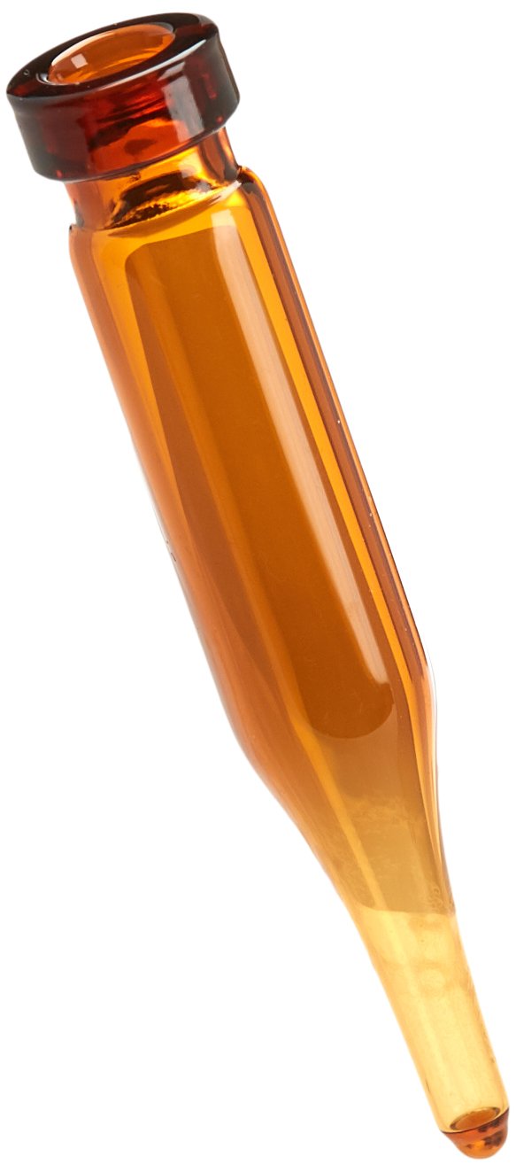 Neochrom 1093/Bottle Round Tipped 700 µl 8 mm Brown Glass Beaded Cuff (Pack of 100)