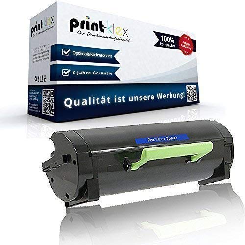 Print-Klex Compatible XL Yield Toner Cartridge for Approximately 5.000 Pages for Lexmark MS310 D MS310 DN MS410 D MS410 DN MS510 DN MS610 de MS610 DN MS610 DTE 50F2 H00 502 Hours 50F 2000 502 Bla
