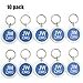 Round Jw.org No Blood Double Sided Key Chain. Jehovah's Witness Car accessory-10 Pieces Pack